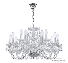 Хрустальная люстра Bohemia Ivele Crystal 119/10+5/240 Ni_BI