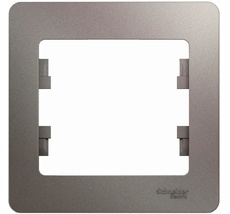 Рамка на 1 пост (платина) Systeme Electric GSL001201