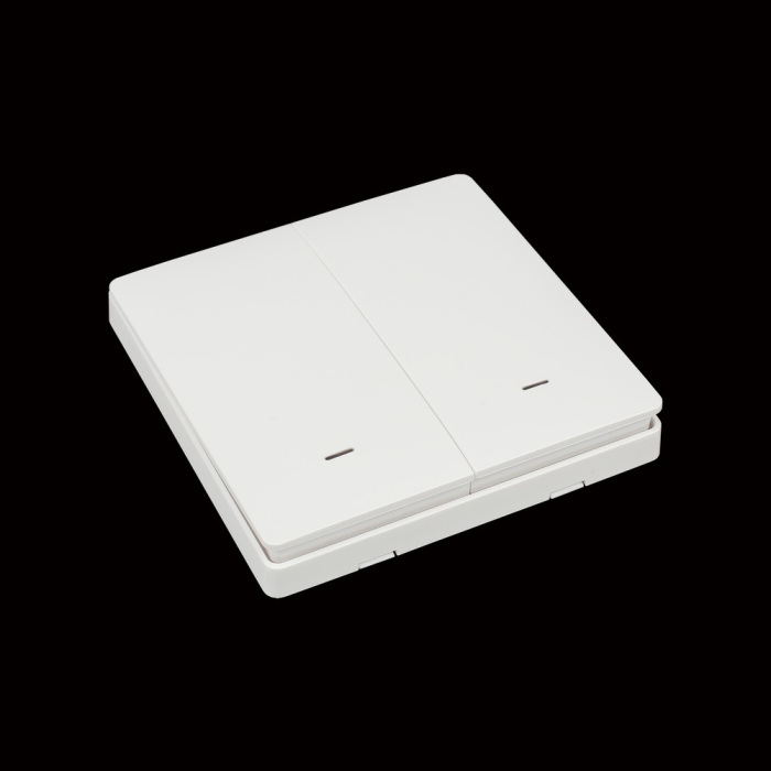 Выключатель двухклавишный Aployt APL.0190.00.02