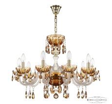 Хрустальная люстра Bohemia Ivele Crystal 5417/10/240 G Amber/M-1H K721_BI