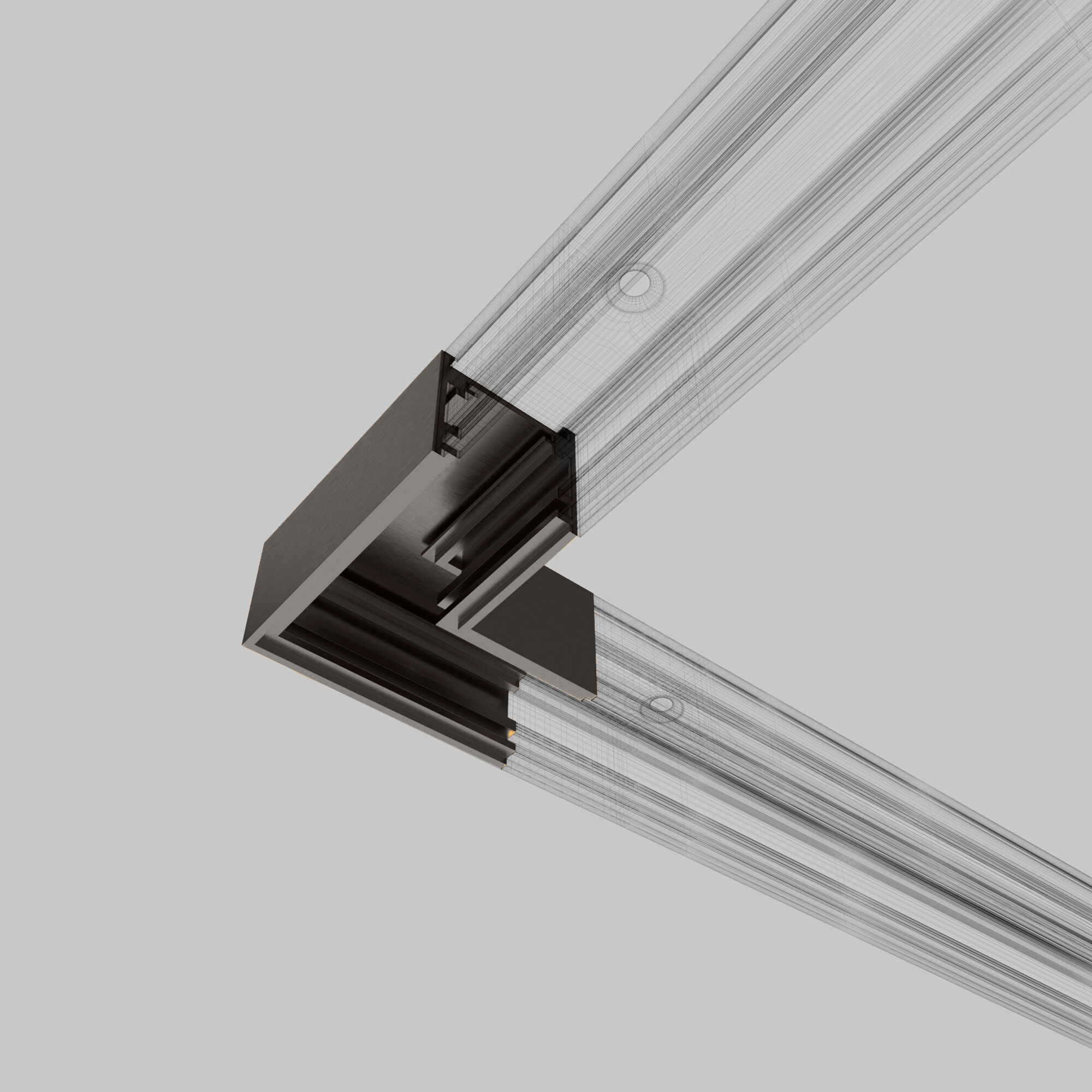 Коннектор угловой для накладного шинопровода Elektrostandard Line Magnetic a069716_ES