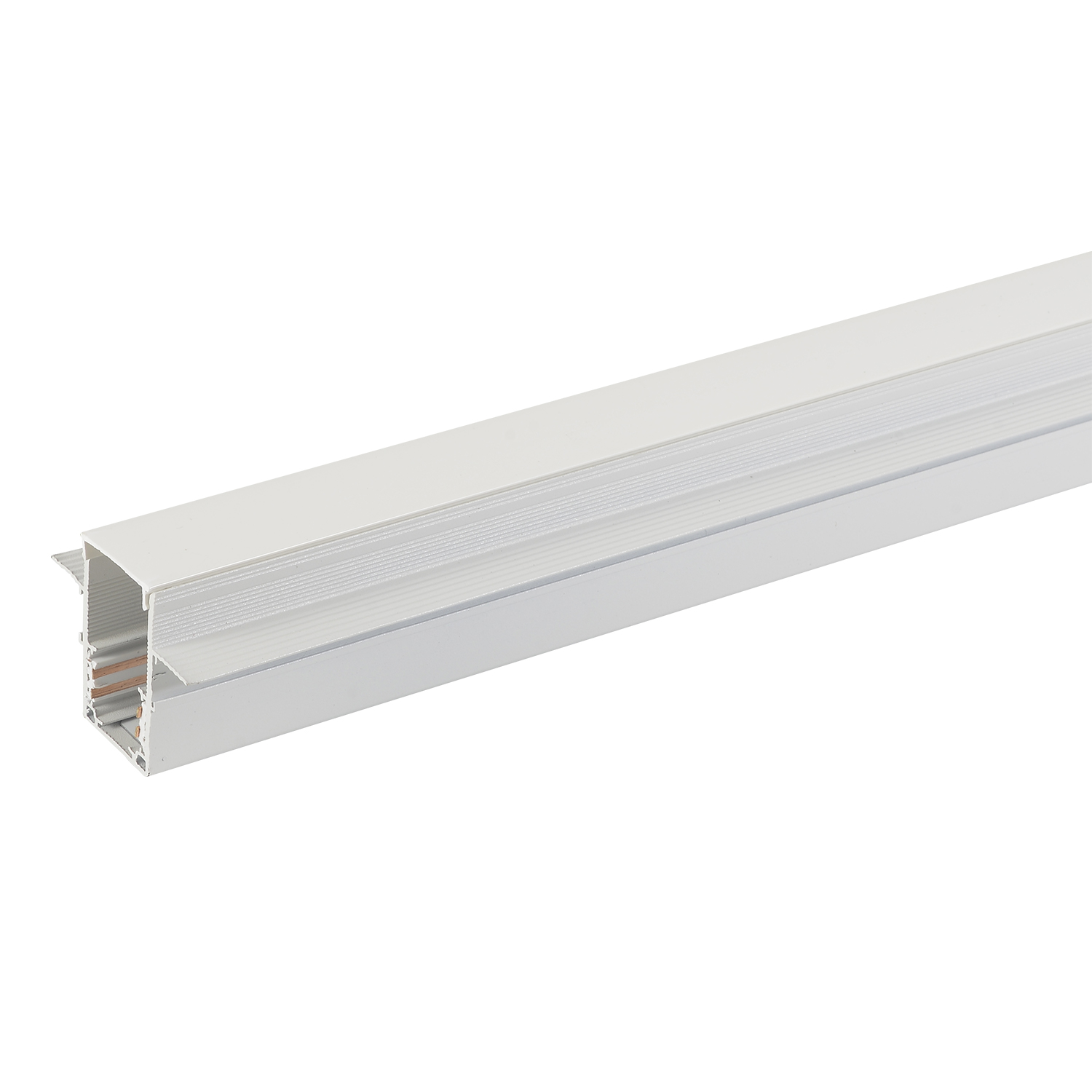 Шинопровод встраиваемый магнитный для ГКЛ12,5 мм Crystal Lux CLT 0.123 02 L3000 WH_CR