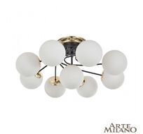 Потолочная люстра Arte Milano Neapolis 276408/8+1 BK/GD