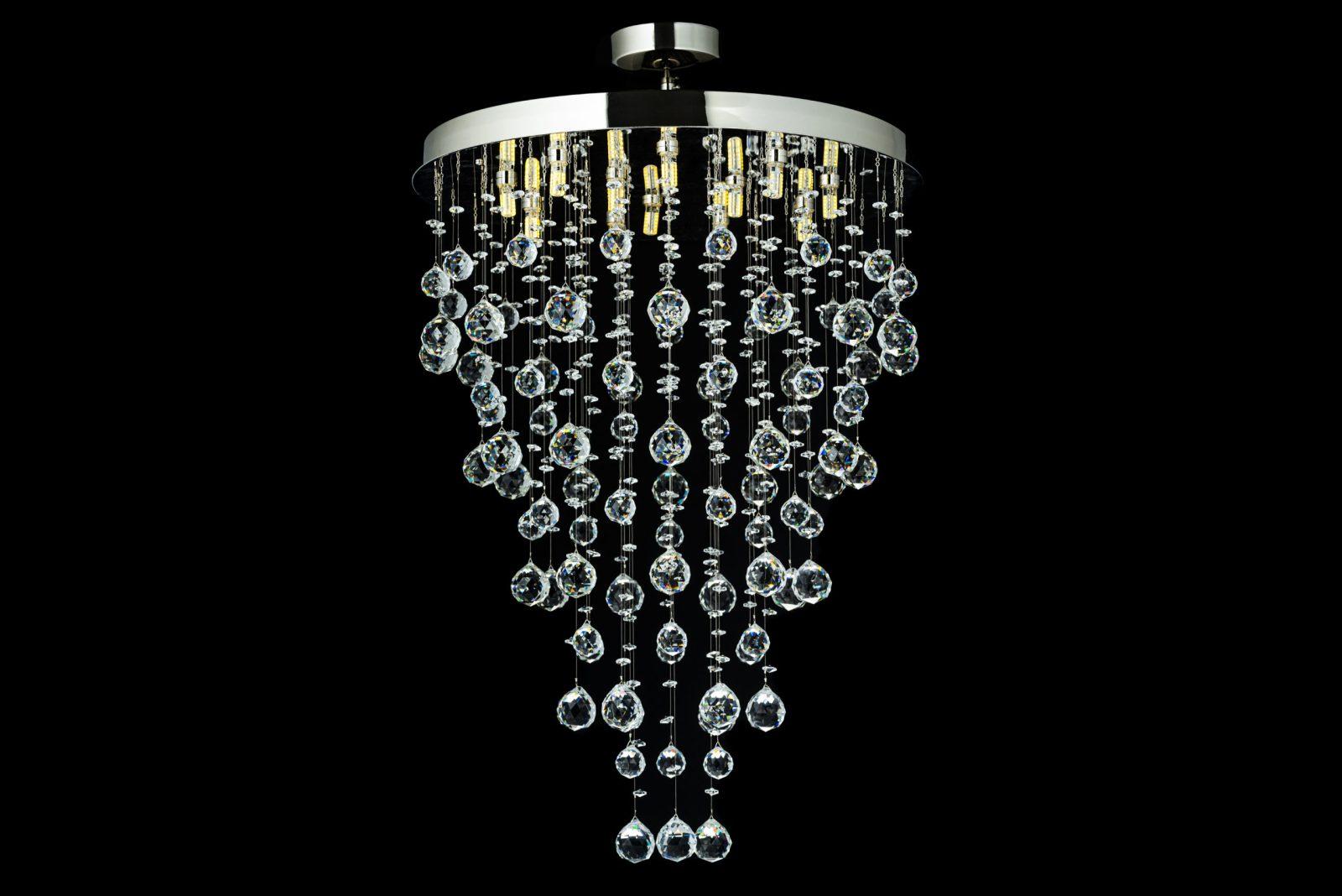 Каскадная люстра Arti Lampadari Flusso Nickel Flusso H 1.4.55.615 N