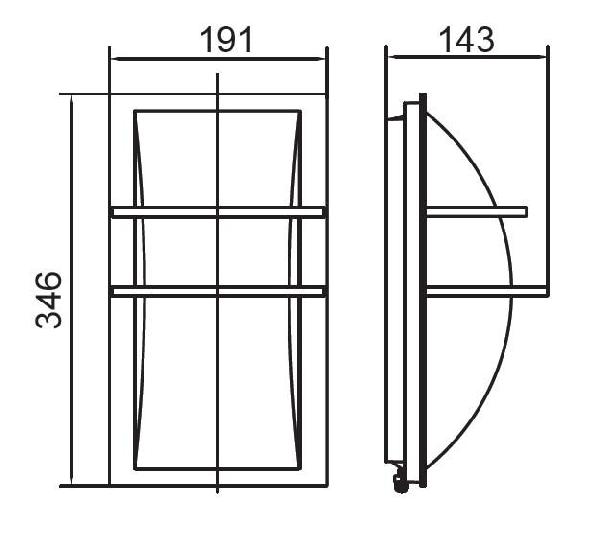 Настенный светильник IP65 уличный Oasis Light 1847A Gr_OL