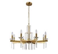 Подвесная люстра Crystallux MARRON MARRON SP8 BRASS_CR