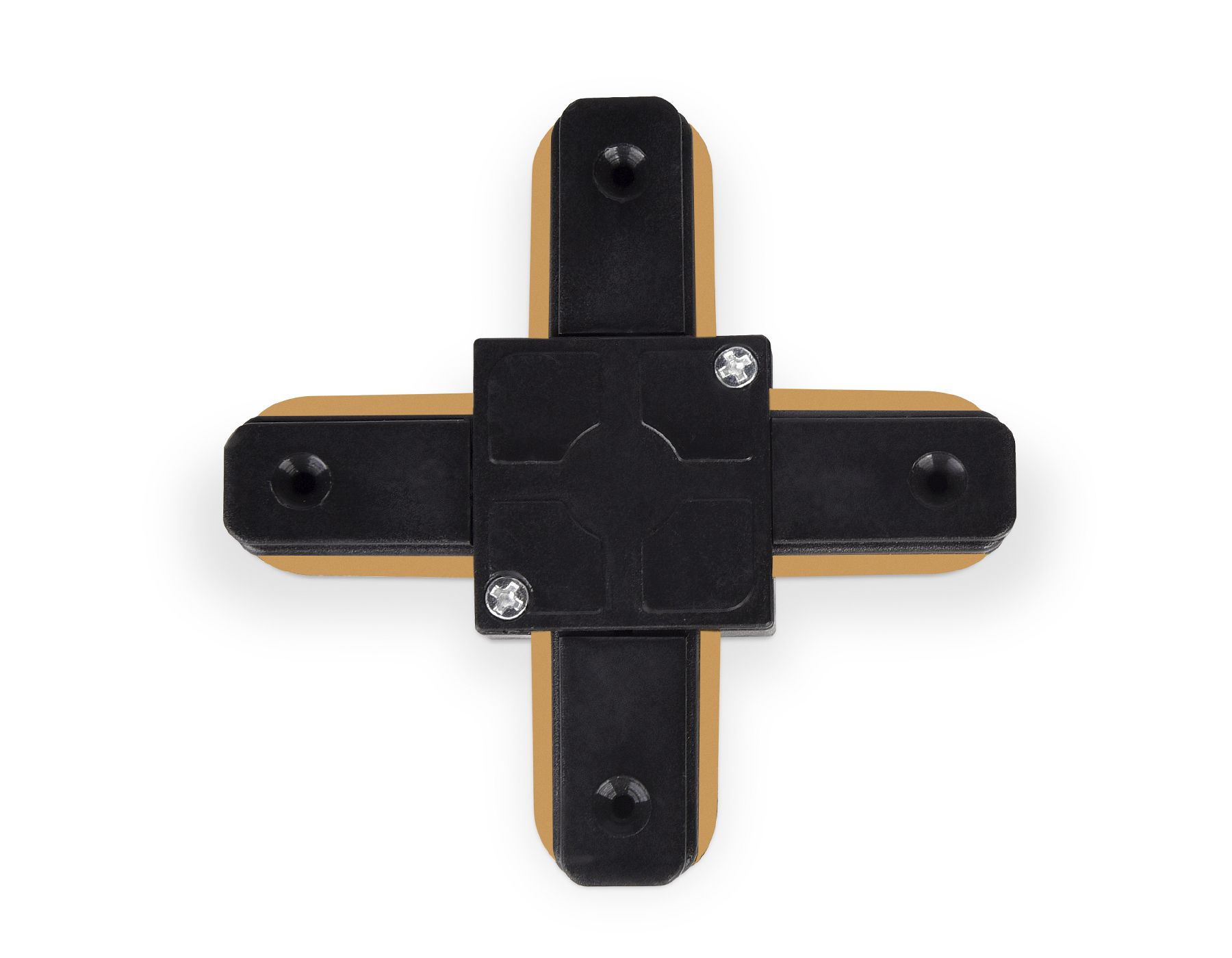 Коннектор Х-образный однофазный для соединения трековых шинопроводов GL GL7083_AMB