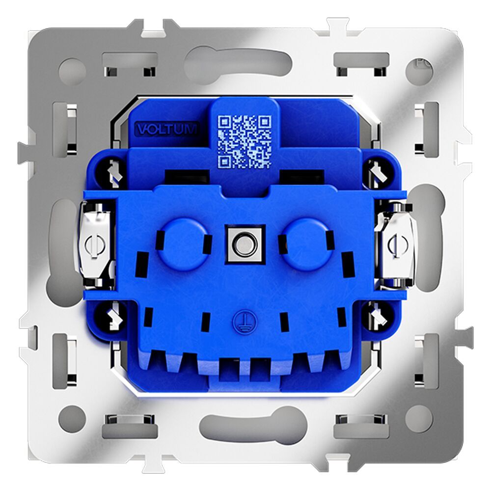 Розетка встраиваемая VOLTUM S70 с заземлением 16А VLS040102