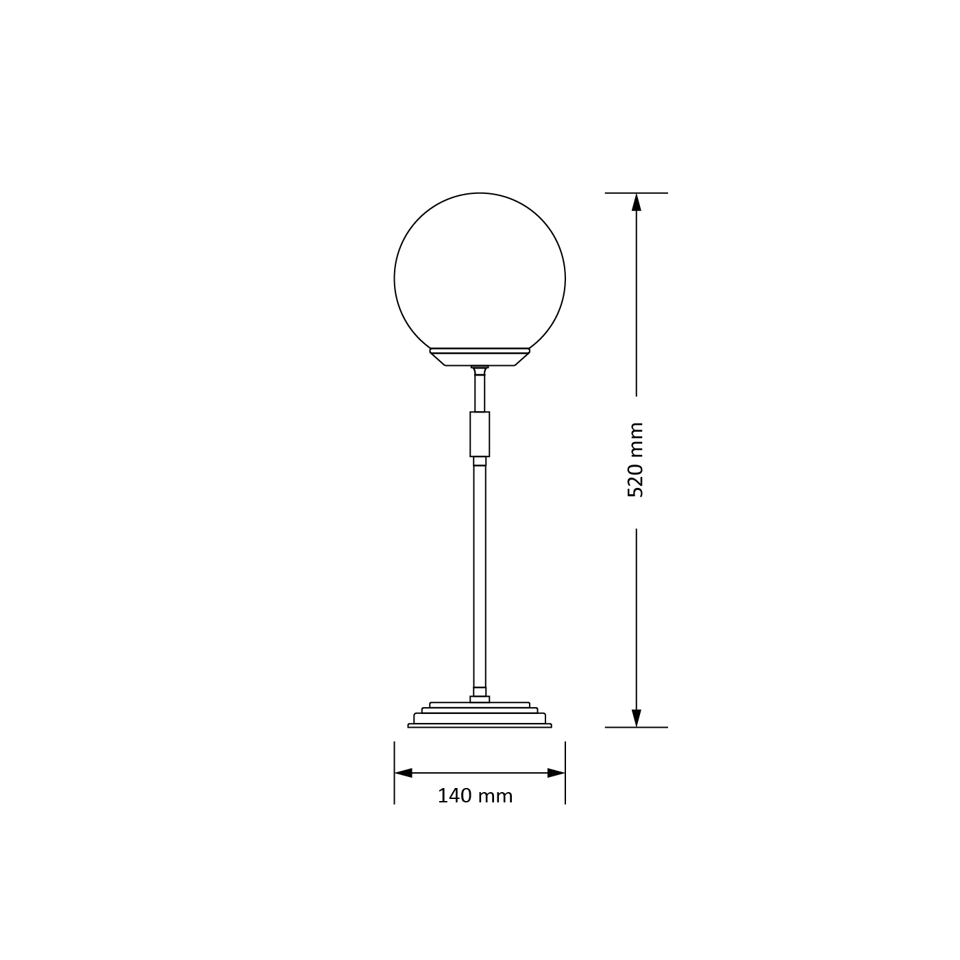 Настольная лампа KUTEK MOOD Ultimo ULT-LN-1(T)