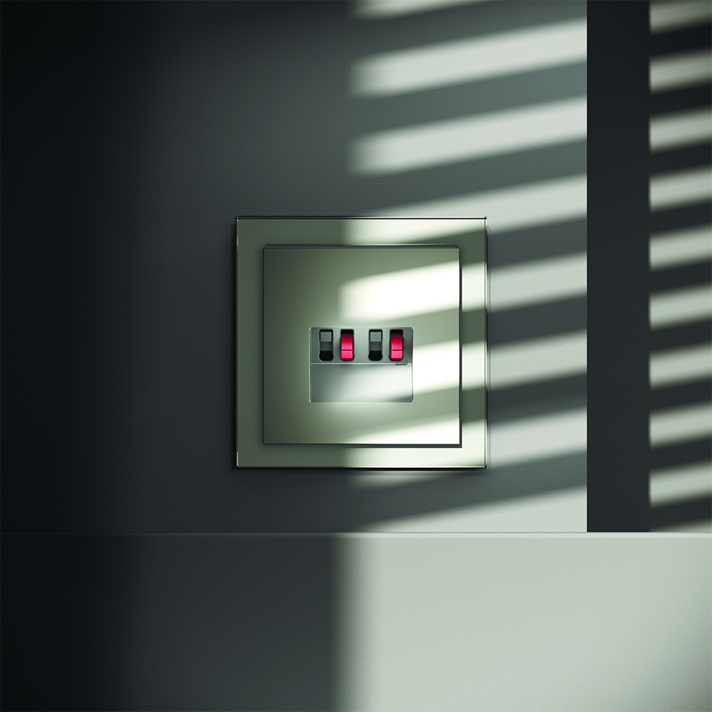 Розетка акустическая встраиваемая VOLTUM S70 4-местная VLS060305