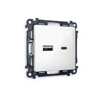 Розетка 2USB A+C 20W быстрая зарядка QUANT MA111010_AMB