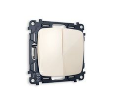 Выключатель двухклавишный проходной Ambrella Volt OMEGA QUANT MO303020_AMB