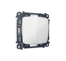 Выключатель 2-клавишный проходной OMEGA QUANT Ambrella Volt MO103020_AMB