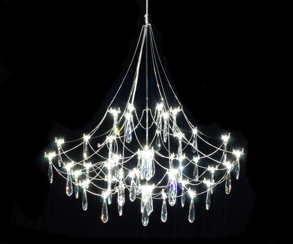 Подвесная люстра светодиодная диммируемая с пультом ДУ Kink Light 07883-70,02(21)_KL