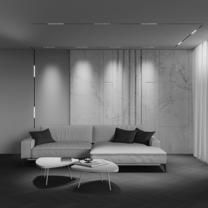 Трековый светильник низковольтный светодиодный 48V 12W 2700-6000K Zigbee Maytoni TR241-4-12WTW-DSZ-B_MY