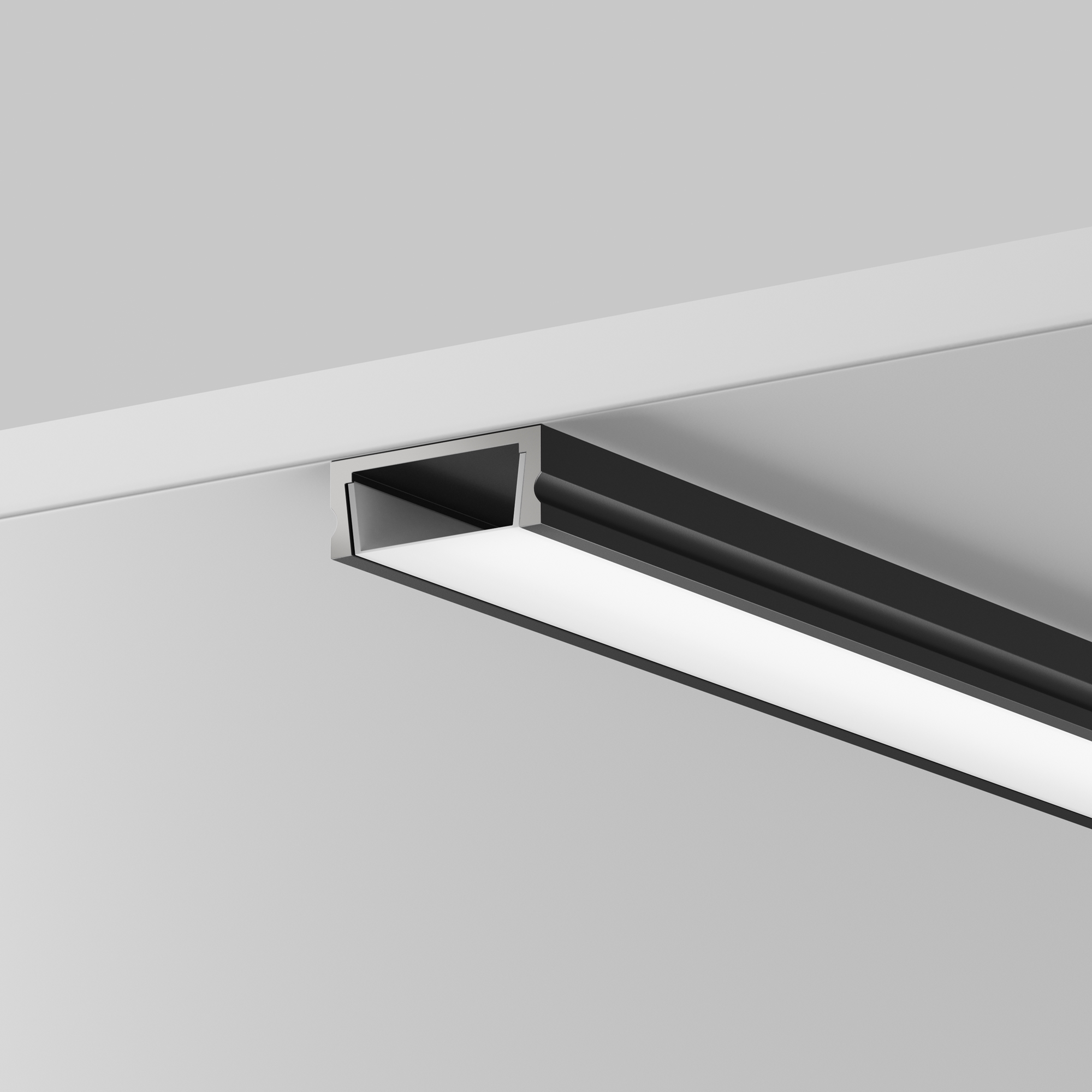 Алюминиевый профиль накладной 15x6 (Черный, 2 м), ALM-001-B-2M Maytoni 631003_MY