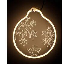 Светодиодная Фигура Шар 30 x 30 см Тепло-Белая, Гибкий Неон и Акрилайт, IP54 HFS2-2WW