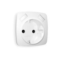 Лицевая панель для электрической розетки с/з со шторками 2USB A+A QUANT Ambrella Volt OMEGA OP1290_AMB