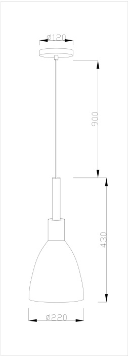 Подвесной светильник 1*E27*60W Moderli V1282-1P_MD