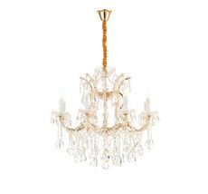 Подвесная люстра iLamp Diamond 6071-8 GD+CL_IP