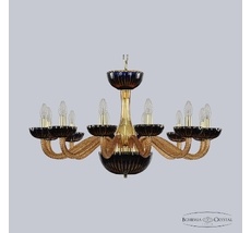 Подвесная люстра Bohemia Ivele Amber-Blue 1309/12/300 G Am/Amber-Blue/H-1K_BI