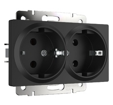 Розетка двойная с заземлением Werkel WL08-SKG-02-IP20 a051623_WR