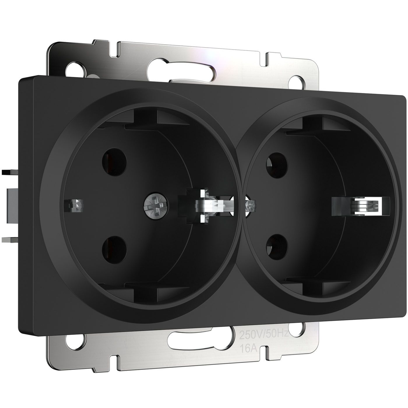 Розетка двойная с заземлением Werkel WL08-SKG-02-IP20 a051623_WR