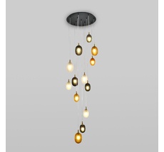 Подвесной светильник со стеклянными плафонами Pineapple Eurosvet a066528_EU