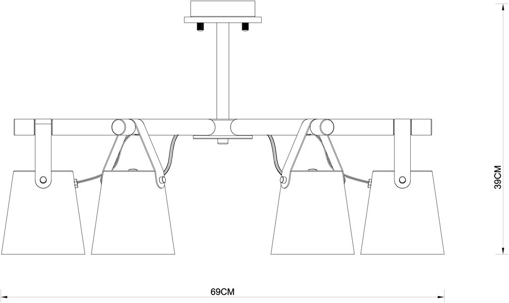 Потолочная люстра ArteLamp THOMAS A7032PL-6BK