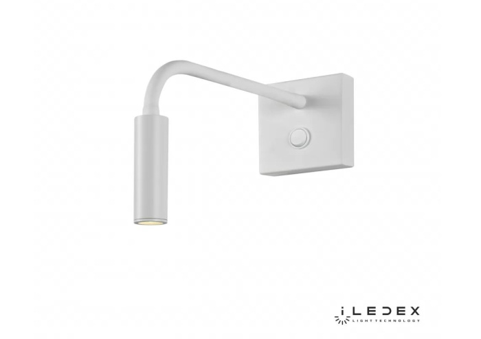 Бра для чтения светодиодное с выключателем WH iLedex 6410 WH_IX