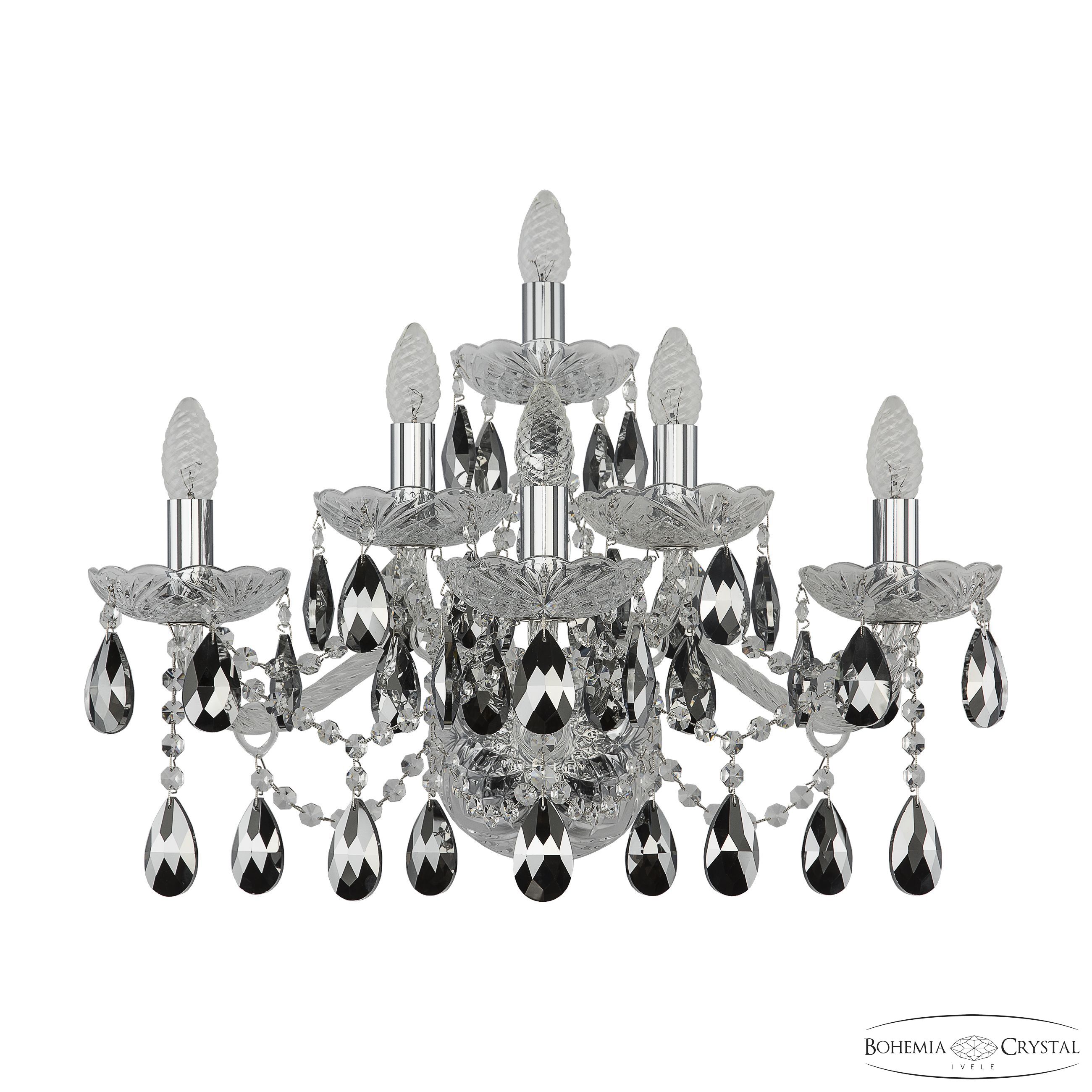 

Бра Bohemia Ivele 1413B/3+2+1/240/XL Ni K781, 1413B/3+2+1/240/XL Ni K781