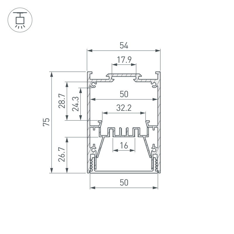 Профиль Arlight IP-LINE 053899_ARL