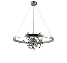 Подвесная люстра Crystallux GARDEN GARDEN SPLED+4 D800 CHROME_CR