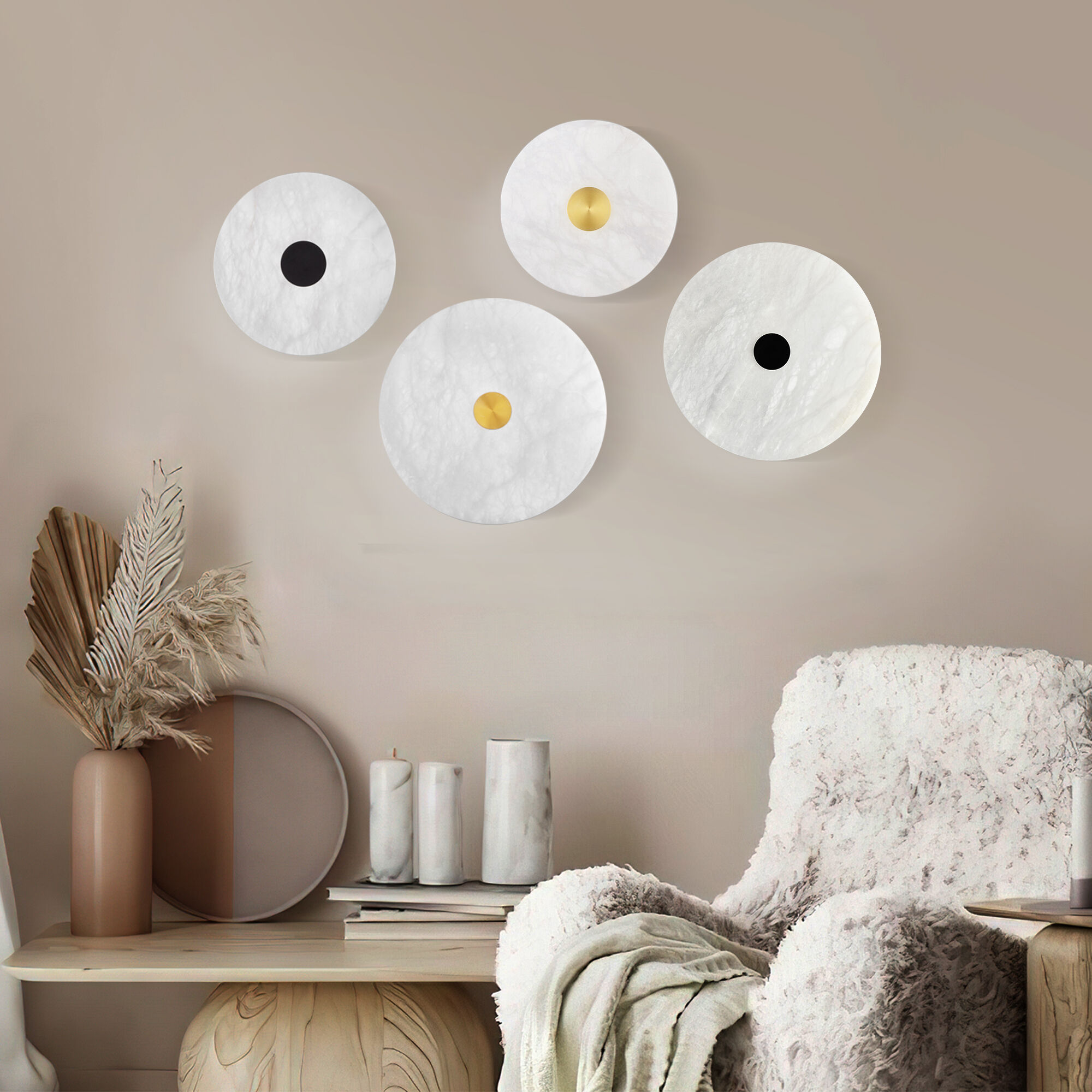 Настенный светильник с мраморным рассеивателем Thasos Eurosvet a066532_EU