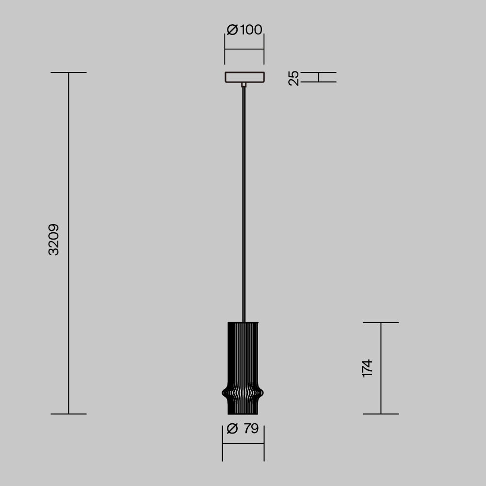 Подвесной светильник Maytoni Pilastro MOD430PL-L5W3K1_MY