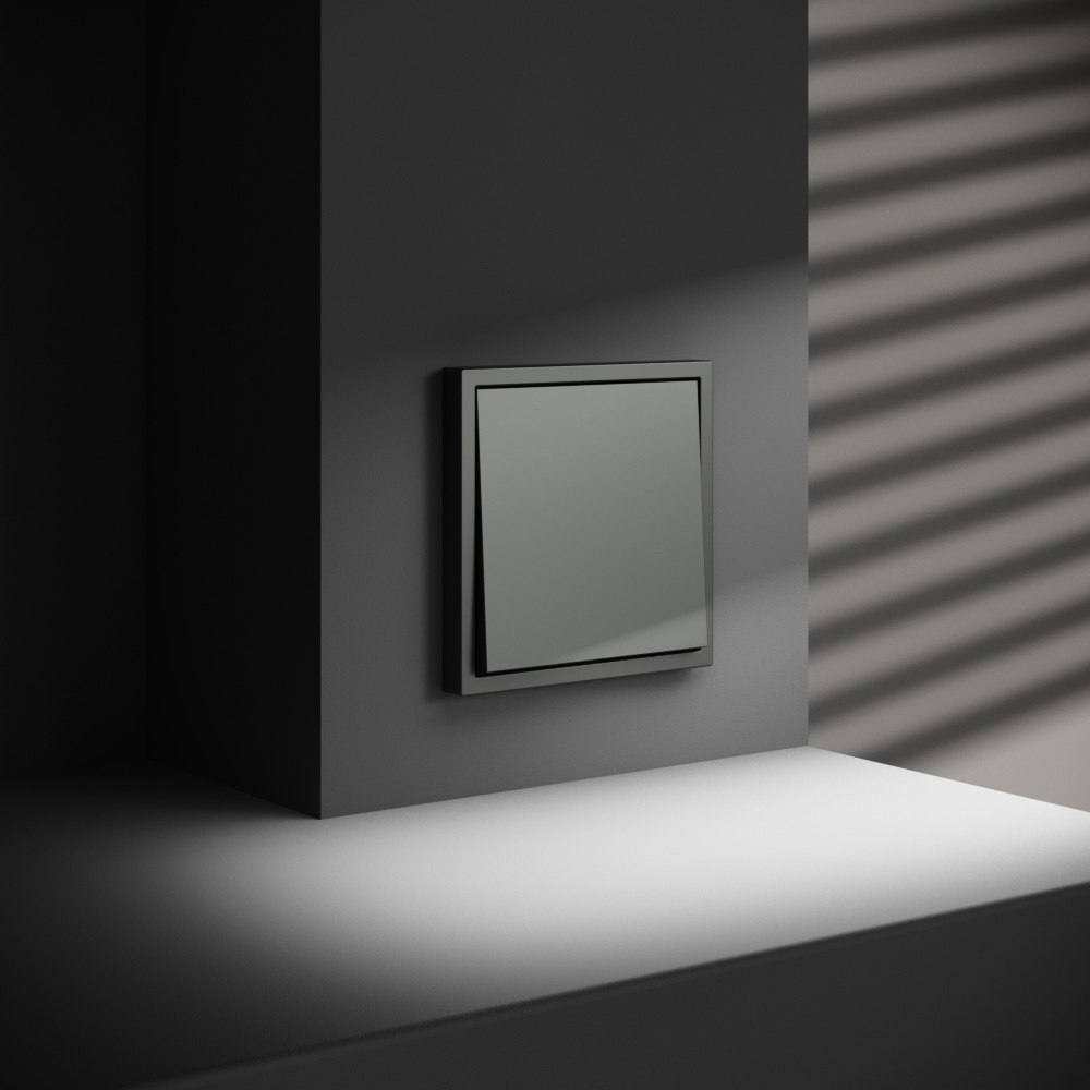 Проходной переключатель встраиваемый VOLTUM S70 одноклавишный 10А VLS010306