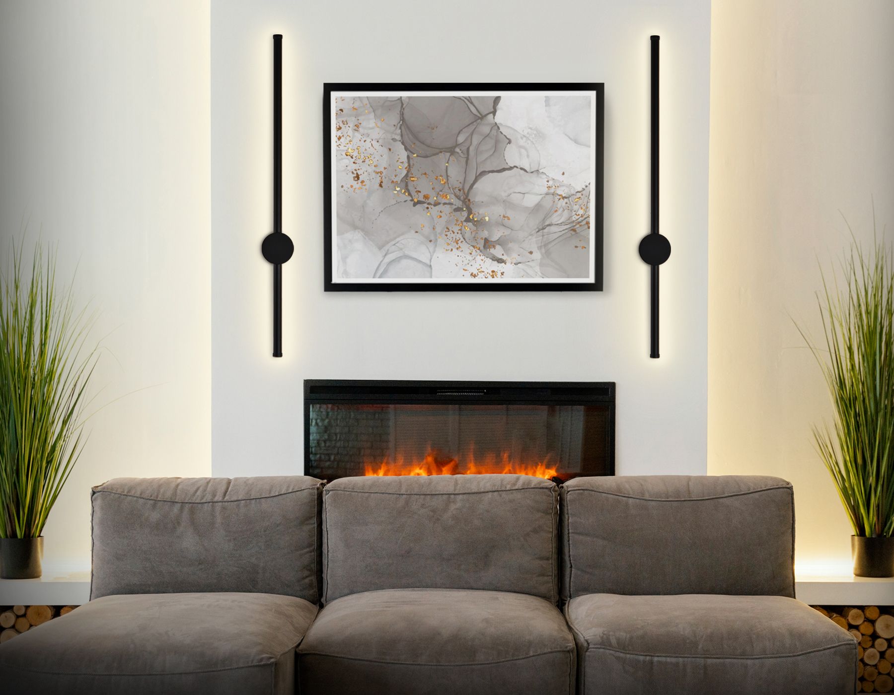 Настенный светильник Ambrella light светодиодный Line FL5202_AMB