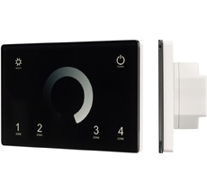 Панель Sens SMART-P79-DIM Black (230V, 4 зоны, 2.4G) ( Arlight 028399_ARL