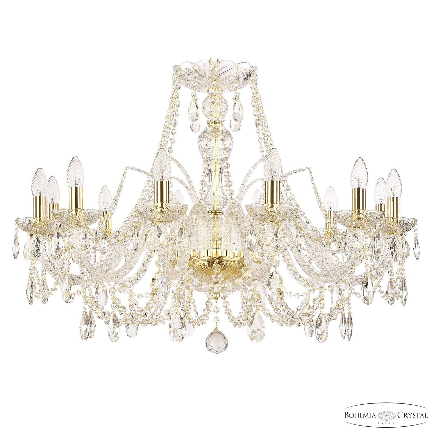 Хрустальная люстра Bohemia Ivele Crystal 105/12/300 G_BI