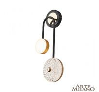 Настенный светильник Arte Milano Ferrara 279169/2B BK/GD