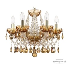 Хрустальная люстра Bohemia Ivele Crystal 5413/6/141 G Amber/M-1H K777_BI