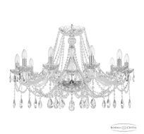 Хрустальная люстра Bohemia Ivele Crystal 107/10/300 Ni_BI