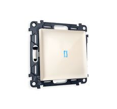 Выключатель одноклавишный проходной с подсветкой Ambrella Volt ALFA QUANT MA302040_AMB