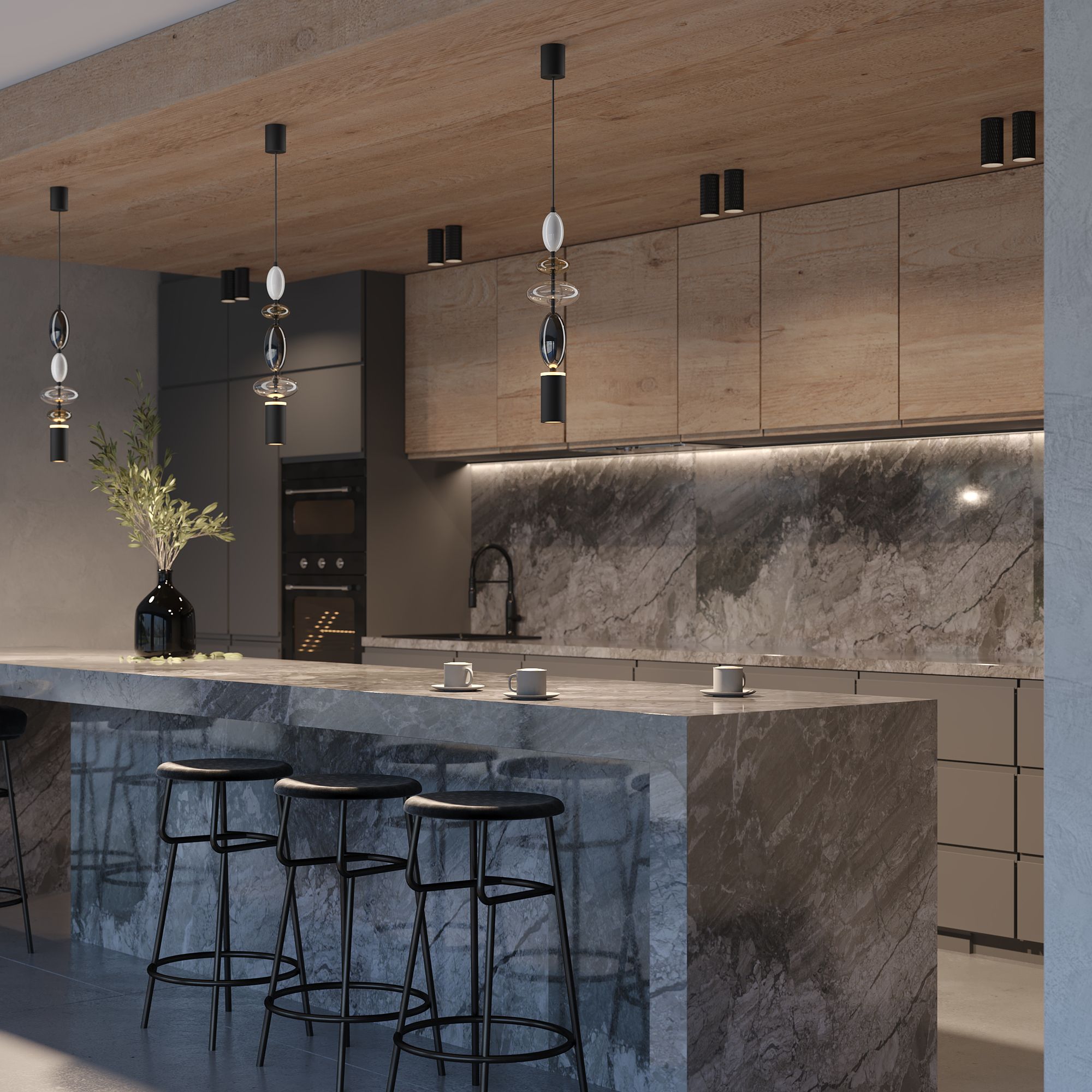 Подвесной светильник Maytoni Monochrome MOD071PL-L8B3K1_MY