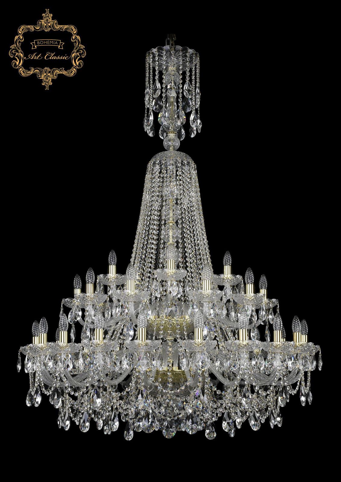 Хрустальная люстра Bohemia Art Classic 11.25.20+10+5.400.2d.XL-160.Gd.Sp_BI