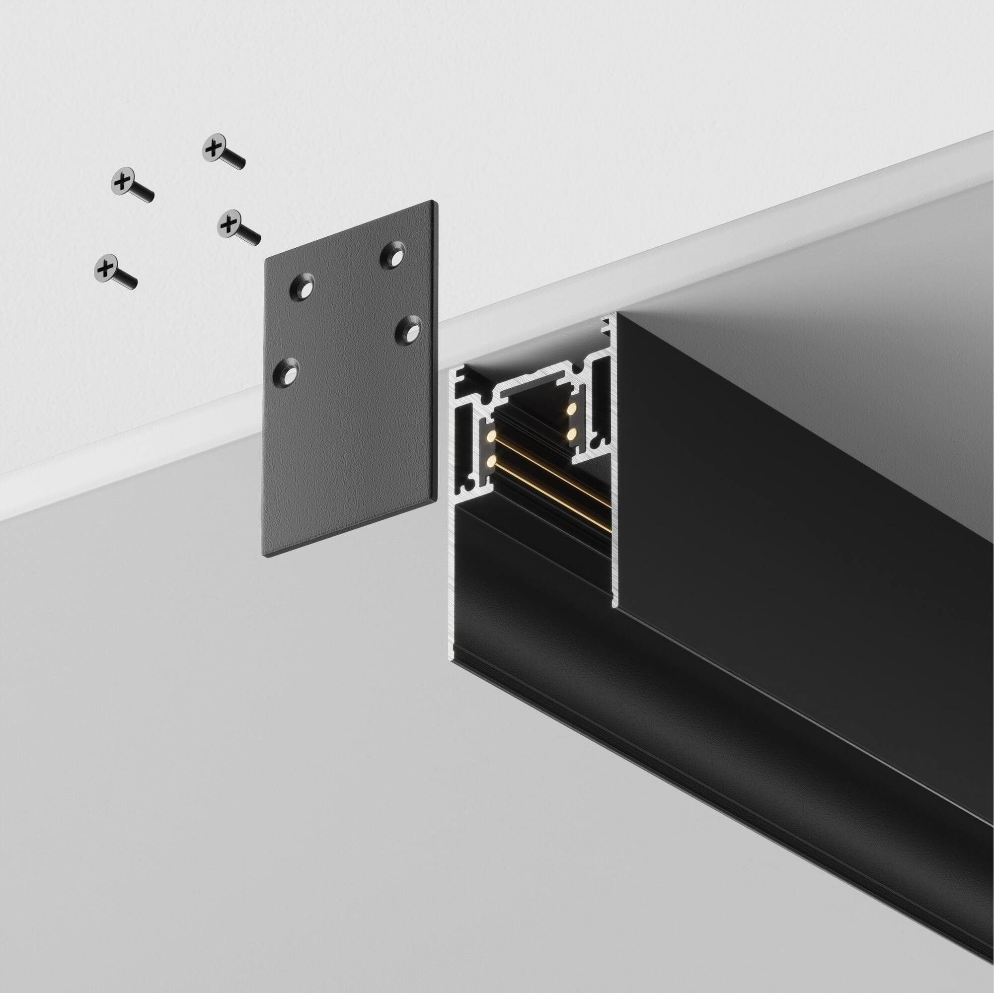 Шинопровод накладной/подвесной Maytoni Technical Busbar trunkings Gravity TRX010-411B_MY