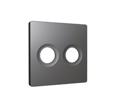 Лицевая панель ALFA для TV двойной розетки QUANT Ambrella Volt AP6633_AMB