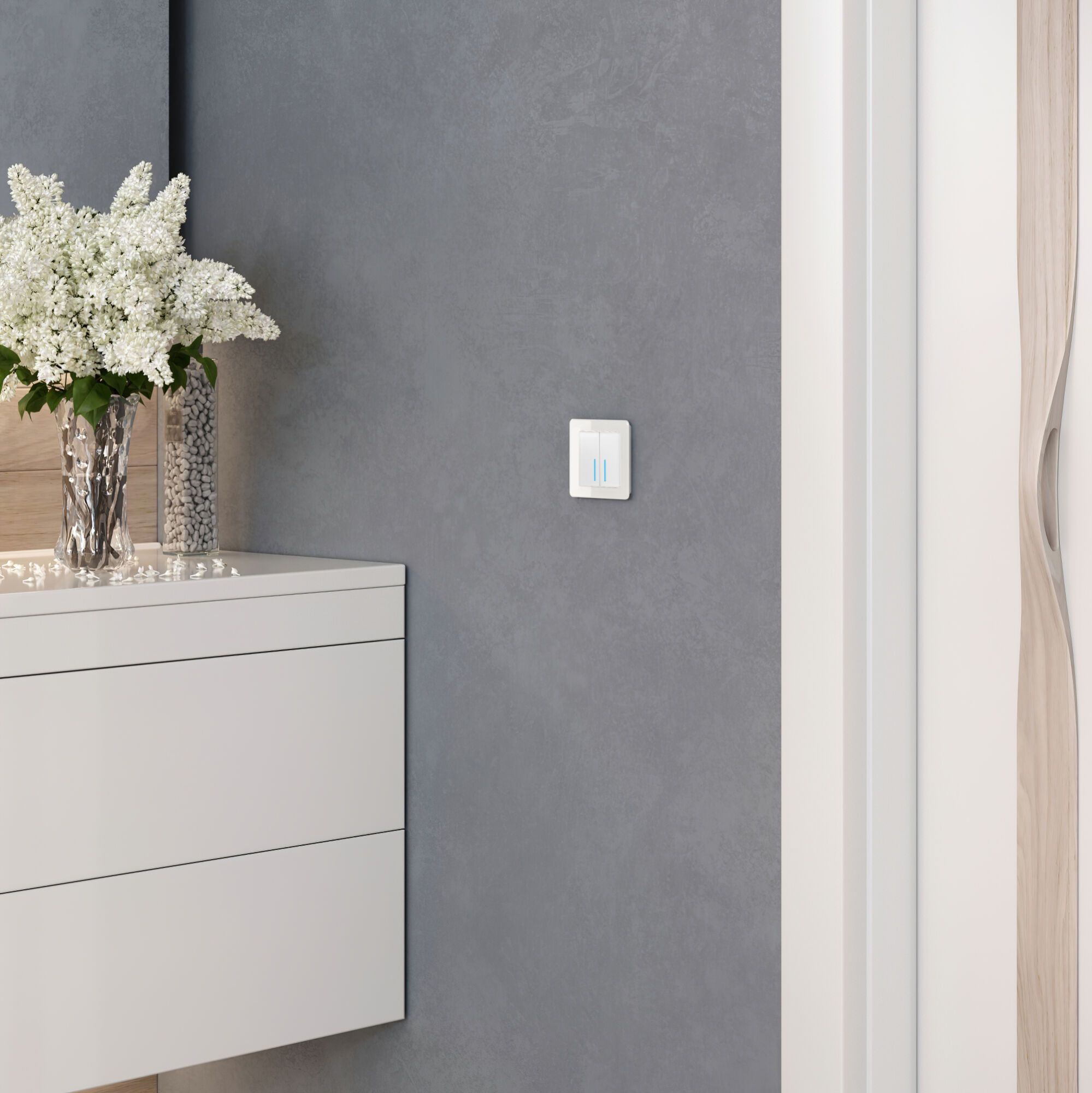 Рамка на 1 пост Acrylic белый Werkel a059313_WR