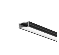 Алюминиевый профиль накладной 15x6 (Черный, 2 м), ALM-001-B-2M Maytoni 631003_MY