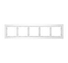 Рамка стеклянная VOLTUM S70 на 5 постов VLS110502